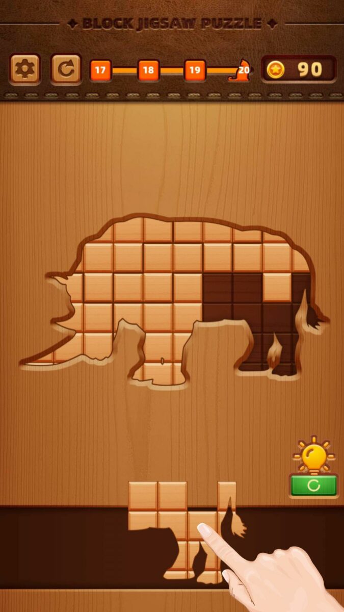 block jigsaw puzzle
